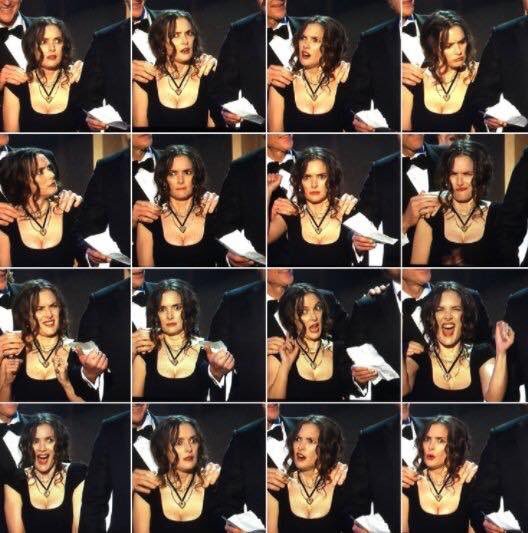 Незабываемая мимика Вайноны Райдер на премии SAG Awards - Winona Ryder, Variety, Sag Awards, Вайнона Райдер, Очень странные дела, Интересное, Видео, Сериал Очень странные дела