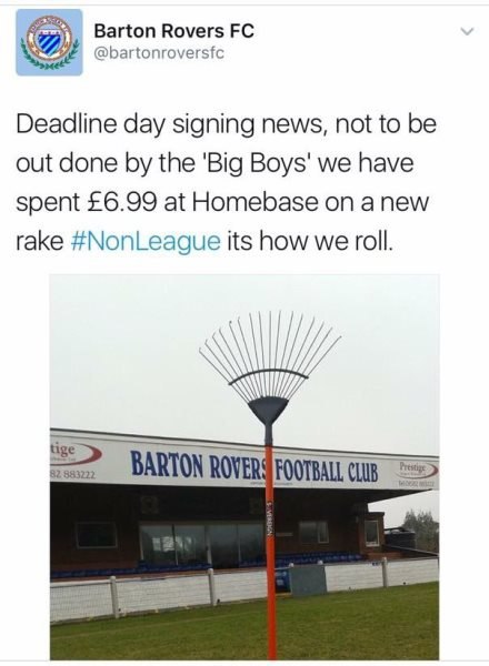 Transfer bomb from the seventh division of England: the club Barton Rovers bought a rake - Football, Transfers, Rake, Sportsru