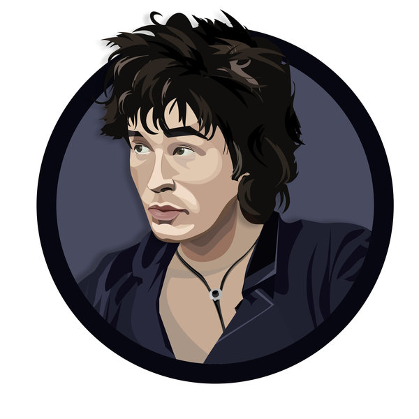 If you like the portraits, I will post more - My, Viktor Tsoi, Vector, Vector graphics