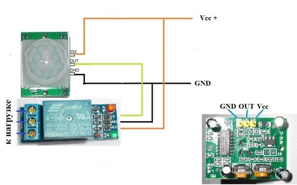 Motion sensor from Chinese modules - Longpost, Video, Do it yourself, Motion Sensor, With your own hands, My