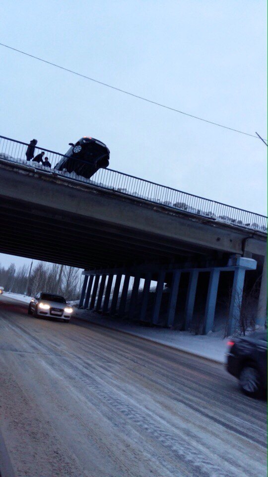 When you tried to make a unique jump, like in GTA, but the treacherous fence stopped you. - Ulyanovsk, Auto, Winter, Gta 5