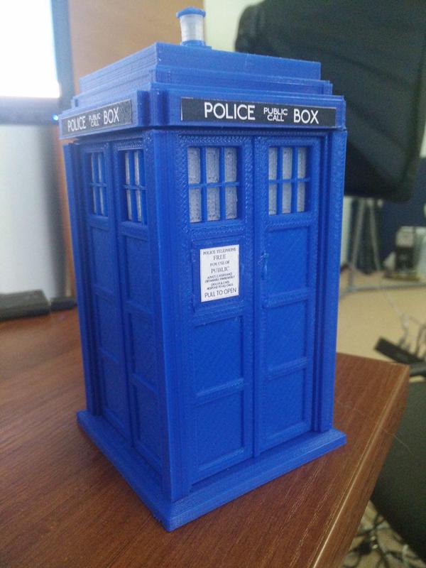 Tardis on a 3D printer - My, 3D printer, TARDIS, Doctor Who