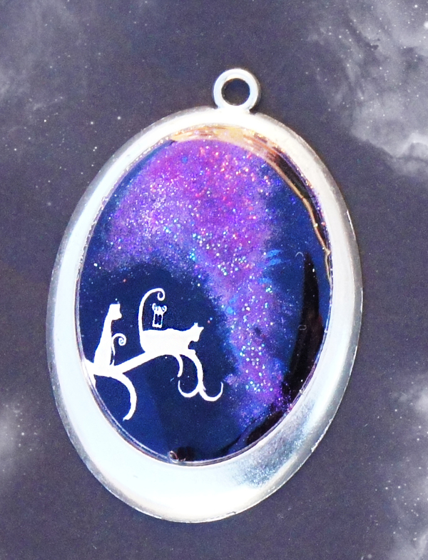 Космос к 14 февраля - Моё, Мистические украшения, Космос, Ручная работа, Кулон, Наркотики, Туманность, Длиннопост