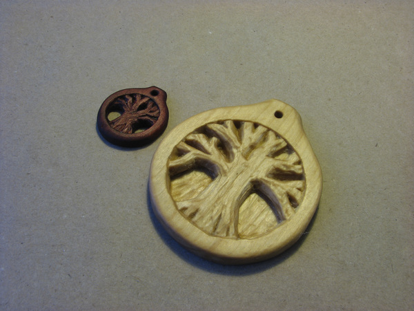 Wooden Friday #1 - My, Wood carving, My, Pendant, Handmade, Longpost, Scandinavian mythology