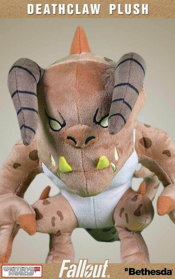 Plush Deathclaw - Fallout, Death claw, Soft toy, Nyasha, Picture with text