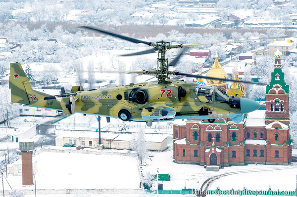 Korenovsk. Ka-52. Preparing for departure. - Aviation, Helicopter, Ka-52, Russia, Army, Air force, Longpost
