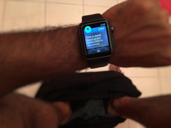 NOT RIGHT NOW APPLE WATCH... - Apple Watch, Toilet