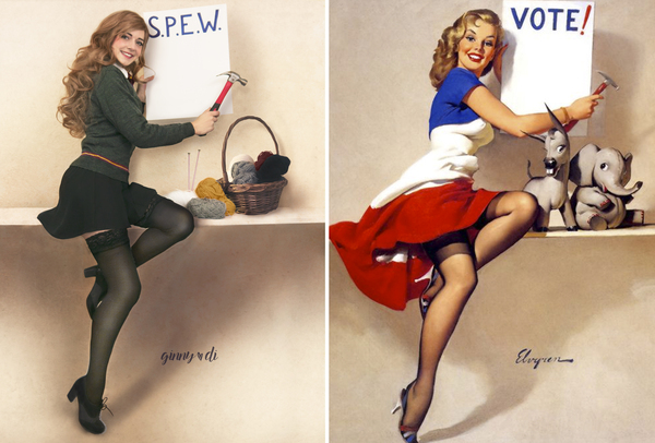 Hermione Granger, Ginny Weasley, Luna Lovegood from pin-up illustrations - Cosplay, Harry Potter, Pin up, Longpost