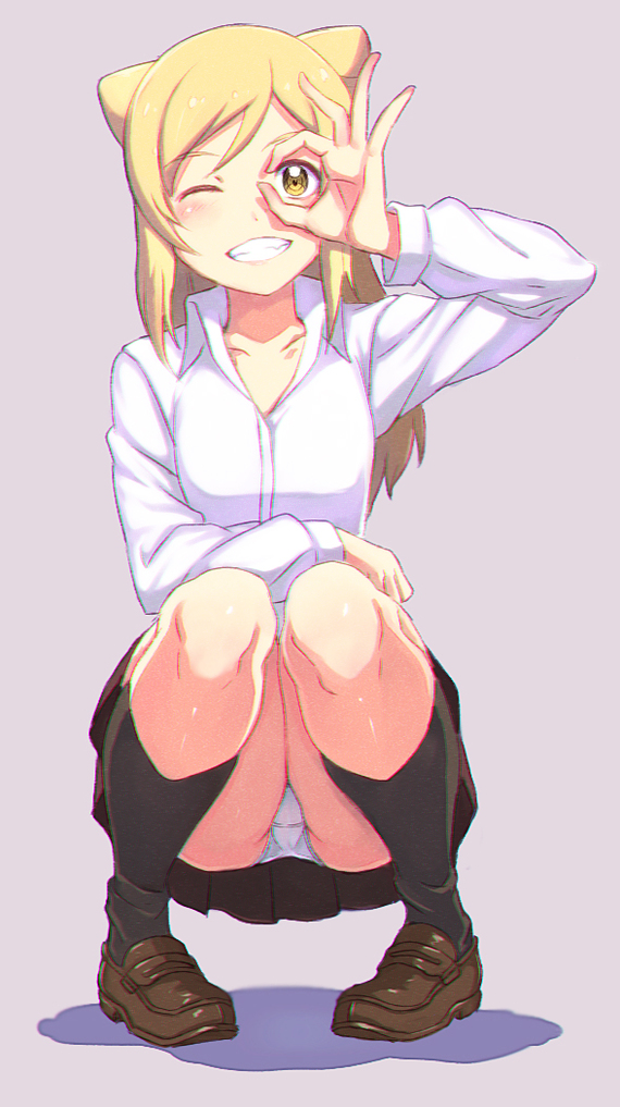 Hikari Takanashi <3 - NSFW, Аниме, Anime Art, Hikari Takanashi, Demi-Chan wa kataritai, Панцу