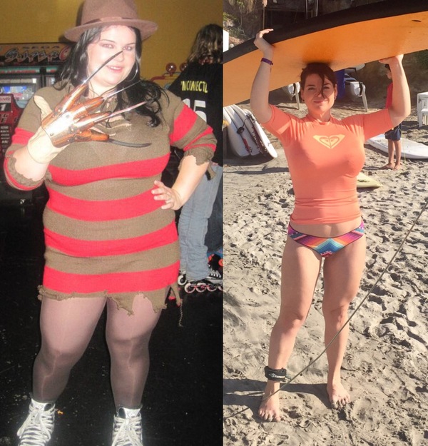 To no longer be a Kruger, she threw off 85 pounds! - The photo, Girls, It Was-It Was, Slimming, Reddit