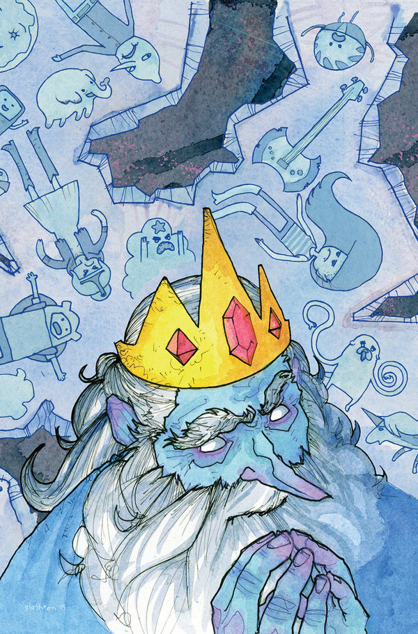 My thoughts are ruined... - Adventure Time, Drawing, Ice king, 