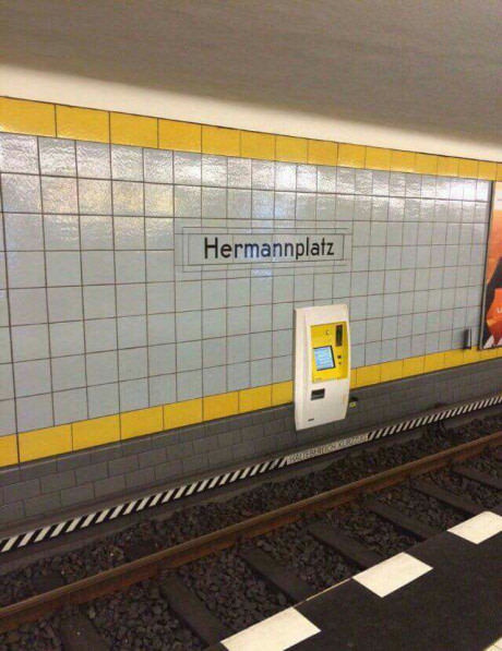 Just Berlin - Humor, ATM, Metro, Rails, Sleepers, , Belated, The photo