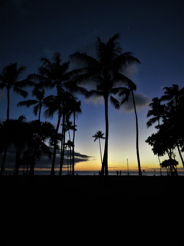 Sunset in Honolulu - My, Hawaii, Honolulu, Sunset, Travels