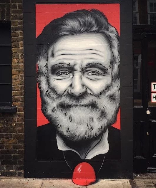 Robin McLauryn Williams - Street art, Robin Williams, The photo