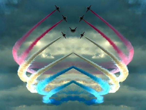Aerobatics - Airplane, Steering, Tricolor, Sky, Aviation, Longpost