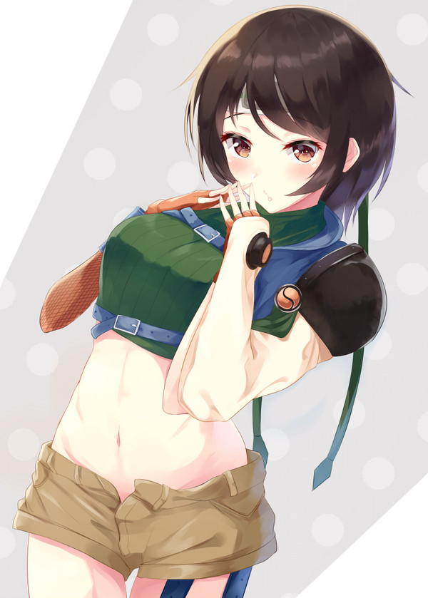 Anime Art - Anime, Anime art, Final Fantasy, Final fantasy vii, Yuffie kisaragi