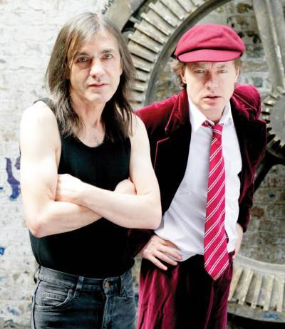 Fighting over alcohol. - Angus Young, Malcolm Young, AC DC, Alcohol