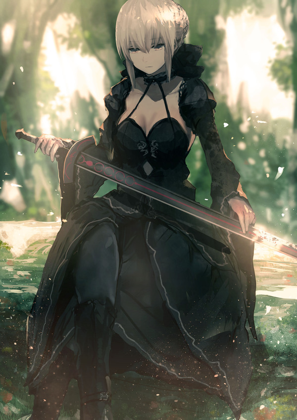 Saber alter - Anime Art, Аниме, Fate, Saber Alter, Kumamoto no Mii-kun