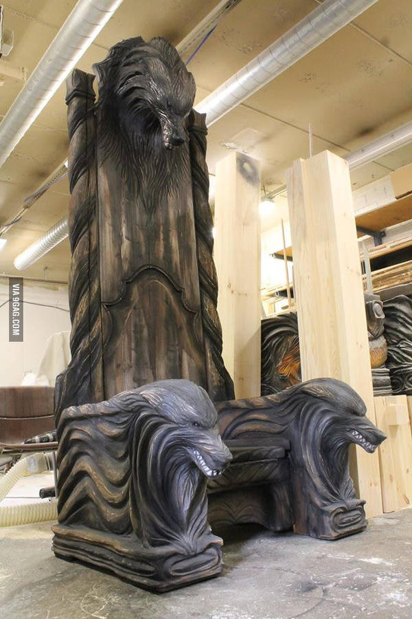 Throne from Finland - Throne, Craft, Furniture, The photo, 9GAG, Wolf