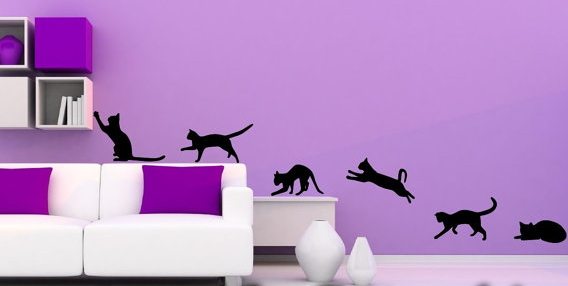 Cat design in the interior - Interior Design, cat, Wallpaper, Longpost