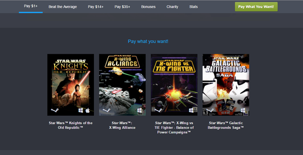 Humble Bundle Star Wars III Humble Bundle, Star Wars, Star wars: the Old Republic, Steam