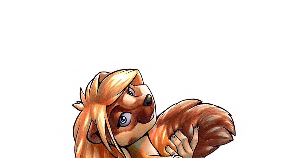 A long tail - NSFW, Furry, Art, Weasel, Tail, Kalahari, Marker