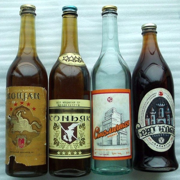 Дедова коллекция СССР, Коллекция, Водка, Коньяк