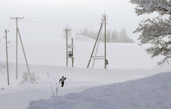 A man walked 30 km on skis to rob a store in the Samara region - TASS, Samara, Russia, Criminals, Skis, Not mine