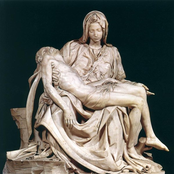 Pieta, Michelangelo, St. Peter's Basilica, Vatican, 1499. - Michelangelo, Sculpture, Longpost, Pieta, Art