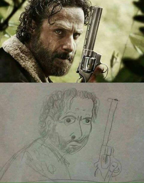 close enaf - the walking Dead, Charles, Drawing