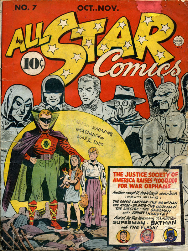 Introduction to Comics: All-Star Comics #7 - My, Superheroes, Dc comics, Justice society, Old school, Comics-Canon, Longpost