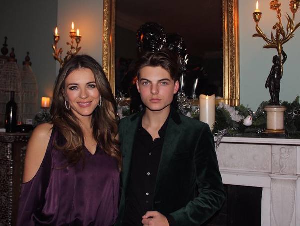 Mother and son - , Elizabeth Hurley, The photo, Girls, Family, Longpost