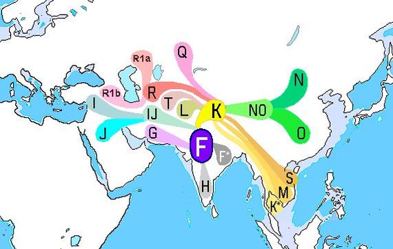 Genetics of the human population. - Genetics, Neanderthal, , , Migration, Haplogroup, Homo sapiens, GIF, Longpost, Europe