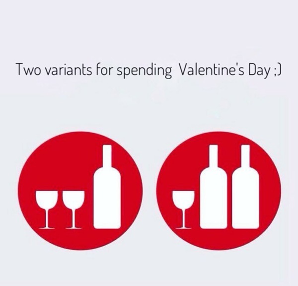 How will you celebrate Valentine's Day? - Valentine's Day, The 14th of February, Wine, Loneliness