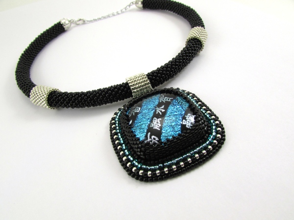 Колье - Шанхай Украшение, Ручная работа, Колье, Бисер, Восток, Лаконичность, Длиннопост