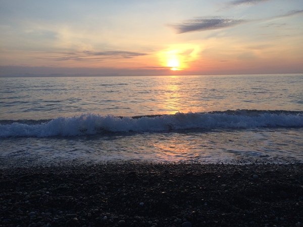 Sunset on the sea. - Black Sea, Sochi, Sunset