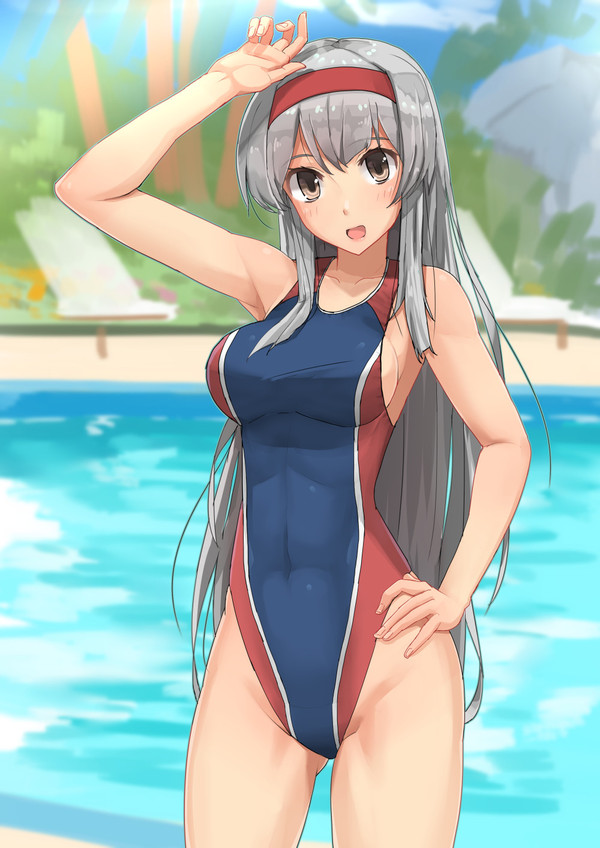 Swimsuit , Musashi, Shoukaku, Kantai Collection, , 