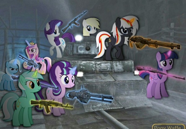 The ponies take over the subway. - MLP military, Metro, My little pony, Metro Redux, Ponification
