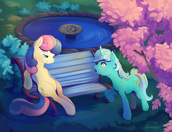 Lyra and Bonbon Close up