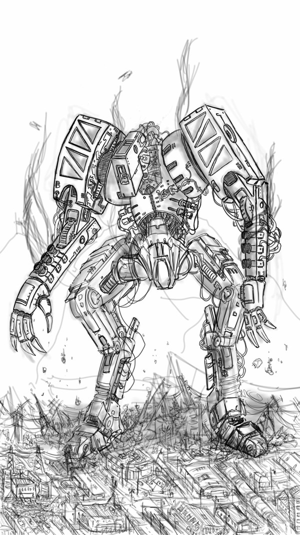 Some of my concepts. - , Art, Robot, Longpost, Creation, Concept, Drawing, My
