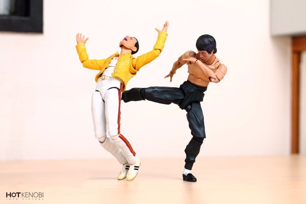 Freddie Mercury vs Bruce Lee - Freddie Mercury, Bruce Lee, , Action Figures, Longpost