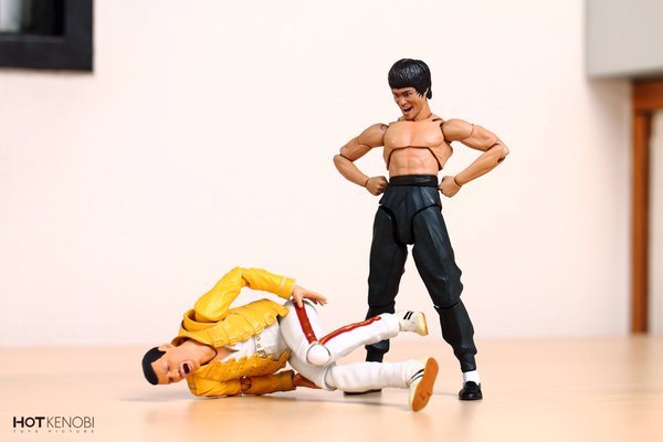 Freddie Mercury vs Bruce Lee - Freddie Mercury, Bruce Lee, , Action Figures, Longpost