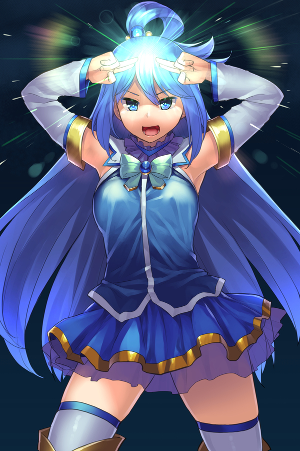 Sacred Highness Exorcism - Аниме, Anime Art, Konosuba, Aqua, Aaru tenrake chaya