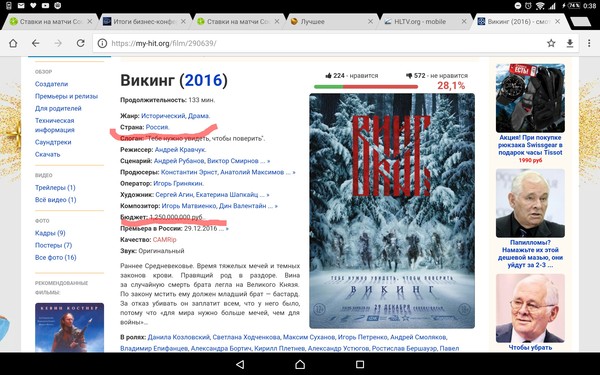 The Russian film is not available for screening in Russia. - Viking Cinema, Brain blow, Film Foundation