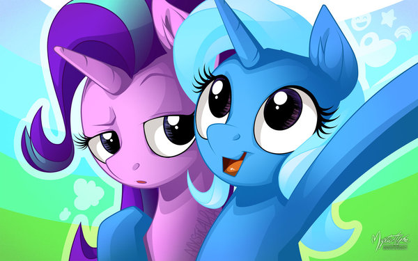 Trixie and Starlight - My little pony, PonyArt, Starlight Glimmer, , Trixie, Mysticalpha