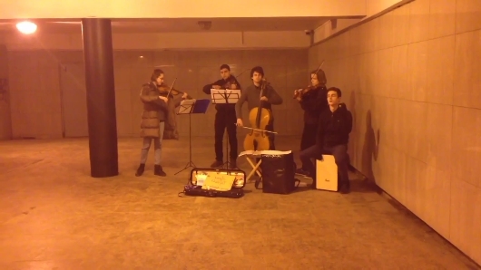 Musicians in Kupchino - My, Music, The beatles, Metro, Saint Petersburg