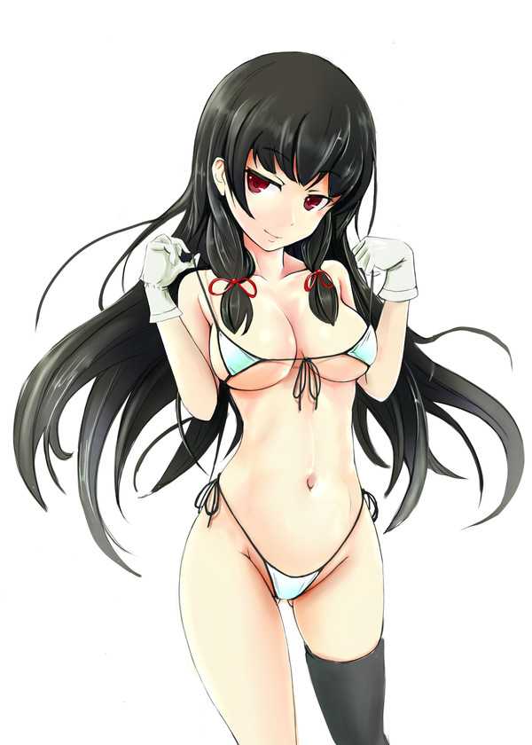 Isokaze - Anime Art, Аниме, Kantai Collection, Isokaze, Купальник