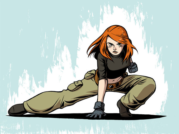 Kim Possible - Art, Drawing, Images, Kim Five-with-plus