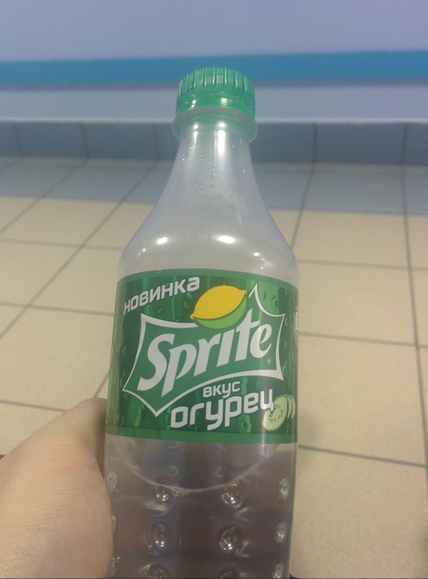 Новинка в виде обычного Спрайта - Моё, Sprite, Огурцы