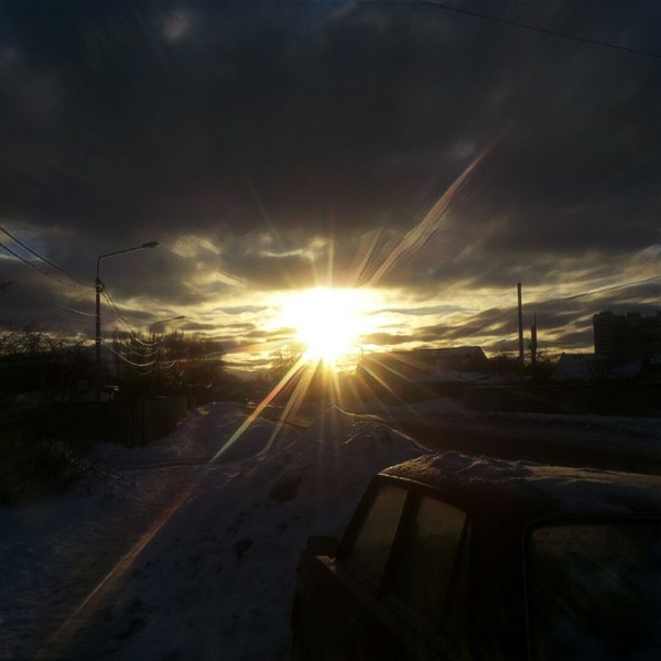 Sunrise in the suburbs - My, The photo, Noginsk, Sunrise